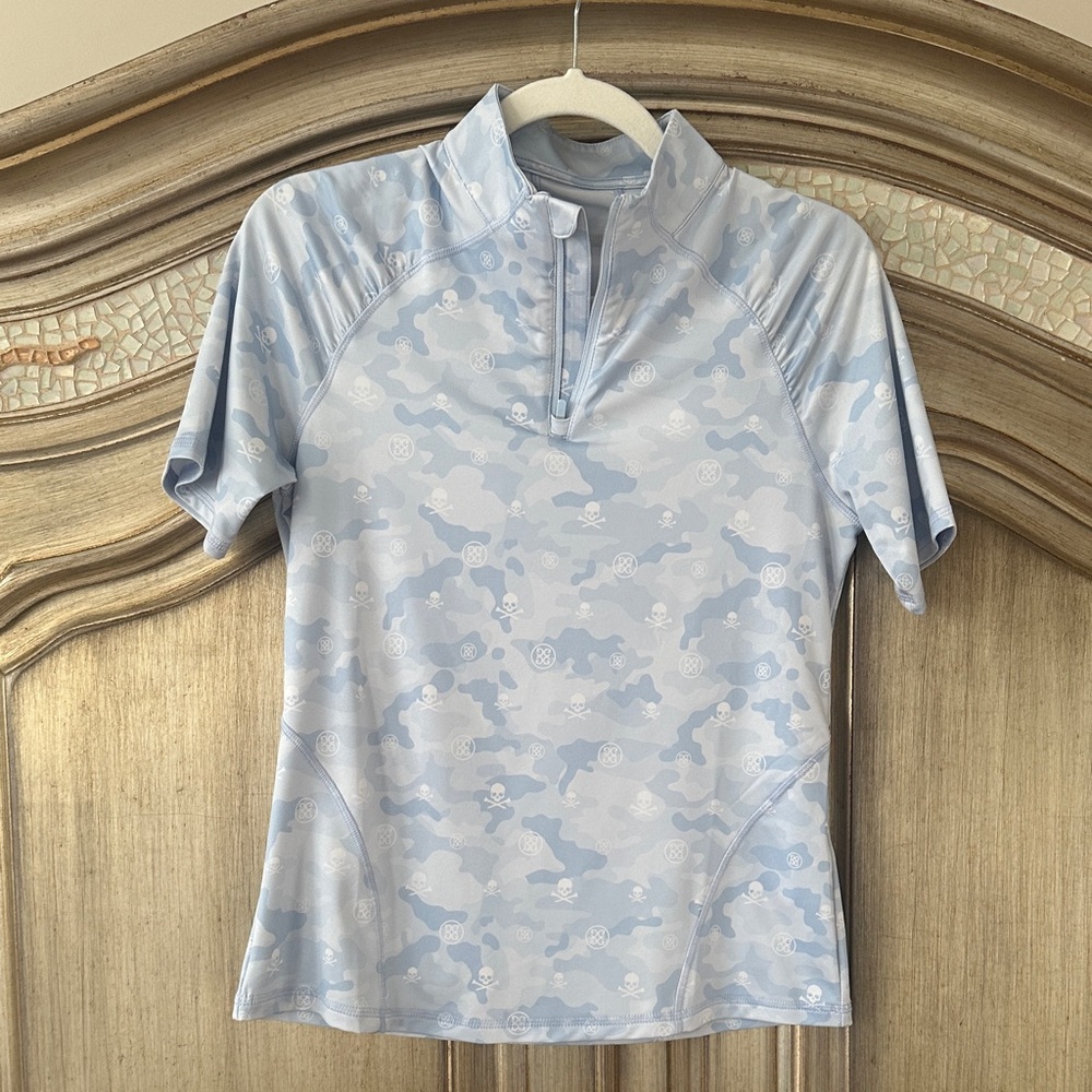 G/FORE Light Blue Camo Women's Top